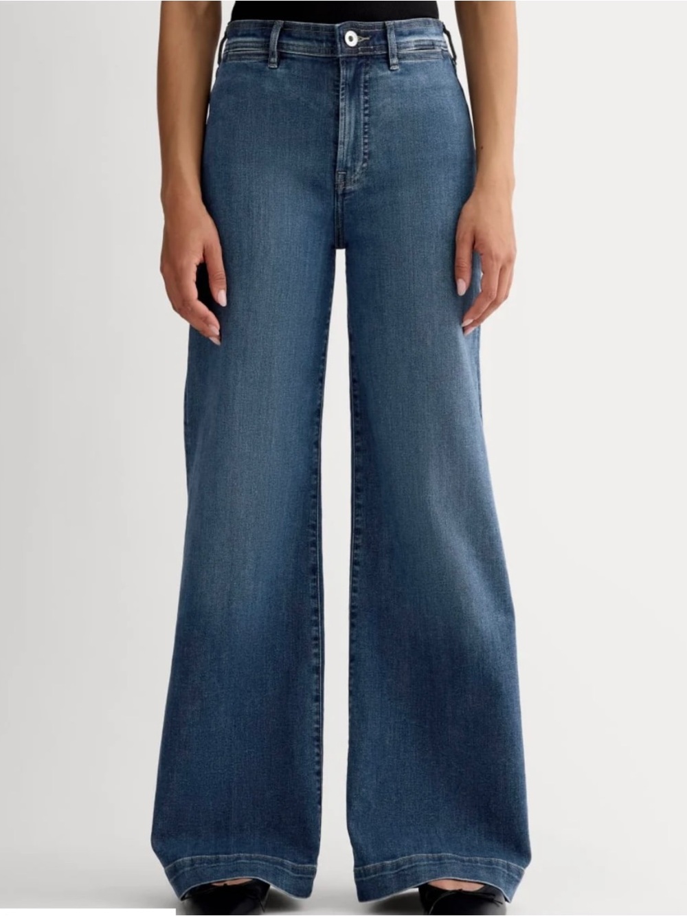 Everlane high key jean wide-leg high rise stretch women’s 30r indigo y2k retro